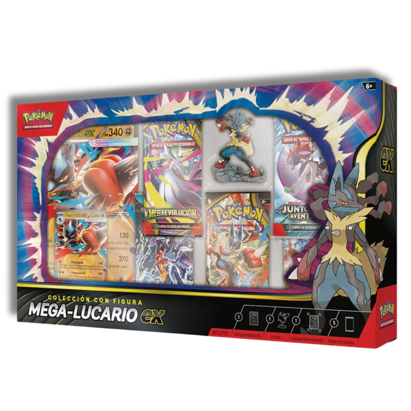 Colección con figura Mega-Lucario EX - Pokémon TCG