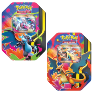 Lote 2 Latas Spring EX Tins Mega-Charizard - Pokémon TCG