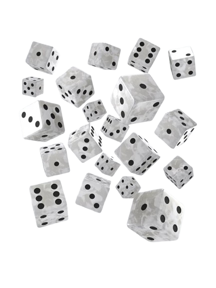 Dados Full Pack of D6s Gris y Negro (20 unidades) - Q Workshop - Imagen 2