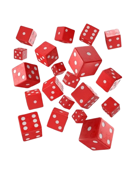 Dados Full Pack of D6s Rojo y Blanco (20 unidades) - Q Workshop - Imagen 2